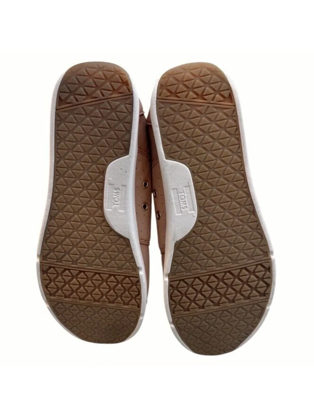 (RC) TOMS Del Rey Sneaker Women Sandstorm Tan Size 10 Nubuck Leather Everyday